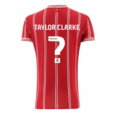 Kandiny Herren Omar Taylor-Clarke #0 Rot Heimtrikot Trikot 2023/24 T-Shirt