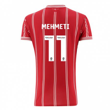 Kandiny Herren Anis Mehmeti #11 Rot Heimtrikot Trikot 2023/24 T-Shirt