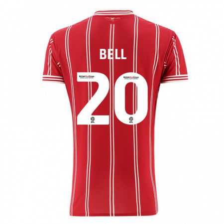 Kandiny Herren Sam Bell #20 Rot Heimtrikot Trikot 2023/24 T-Shirt