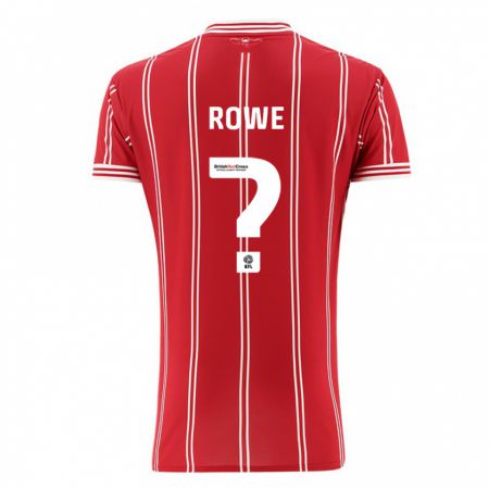 Kandiny Herren Romani Rowe #0 Rot Heimtrikot Trikot 2023/24 T-Shirt