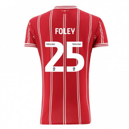 Kandiny Herren Erin Foley #25 Rot Heimtrikot Trikot 2023/24 T-Shirt