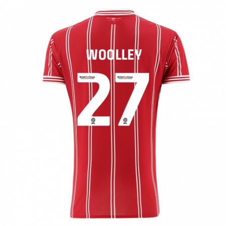 Kandiny Herren Jesse Woolley #27 Rot Heimtrikot Trikot 2023/24 T-Shirt