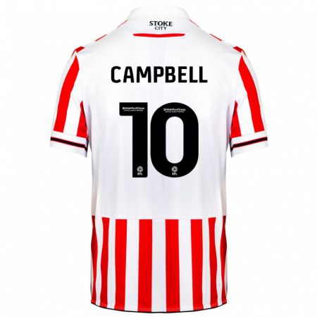 Kandiny Herren Tyrese Campbell #10 Rot-Weiss Heimtrikot Trikot 2023/24 T-Shirt