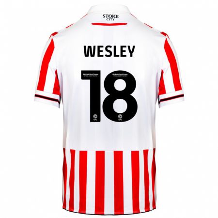 Kandiny Herren Wesley Moraes #18 Rot-Weiss Heimtrikot Trikot 2023/24 T-Shirt