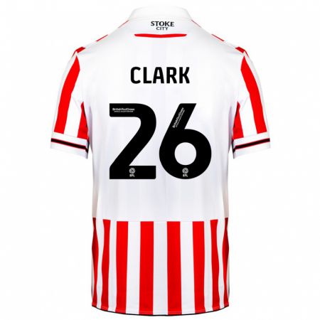 Kandiny Herren Ciaran Clark #26 Rot-Weiss Heimtrikot Trikot 2023/24 T-Shirt