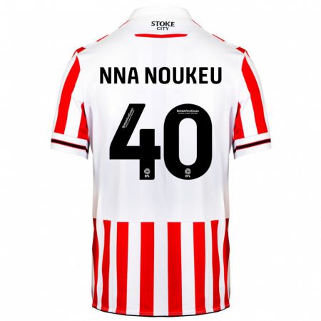 Kandiny Herren Blondy Nna Noukeu #40 Rot-Weiss Heimtrikot Trikot 2023/24 T-Shirt