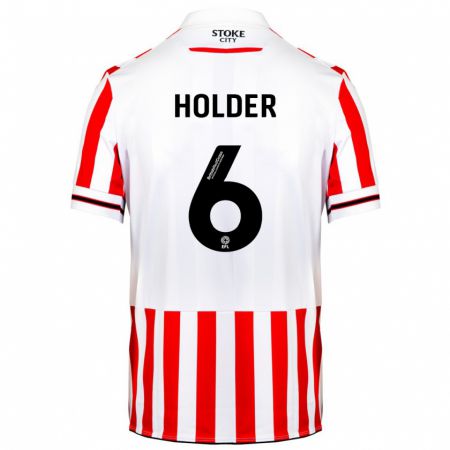 Kandiny Herren Molly Holder #6 Rot-Weiss Heimtrikot Trikot 2023/24 T-Shirt