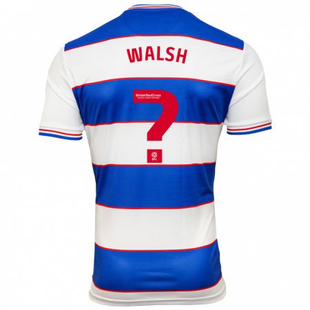 Kandiny Herren Joe Walsh #0 Weiß Blau Heimtrikot Trikot 2023/24 T-Shirt