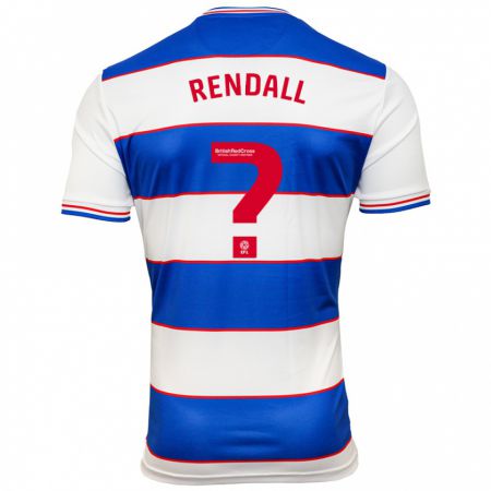 Kandiny Herren Trent Rendall #0 Weiß Blau Heimtrikot Trikot 2023/24 T-Shirt