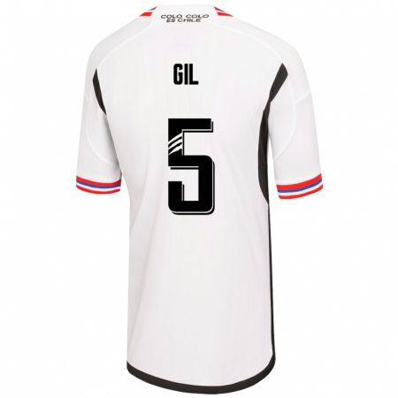 Kandiny Herren Leonardo Gil #5 Weiß Heimtrikot Trikot 2023/24 T-Shirt