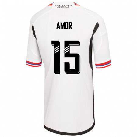 Kandiny Herren Emiliano Amor #15 Weiß Heimtrikot Trikot 2023/24 T-Shirt