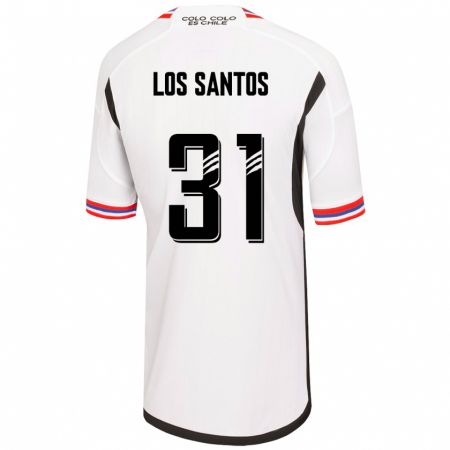 Kandiny Herren Matías De Los Santos #31 Weiß Heimtrikot Trikot 2023/24 T-Shirt