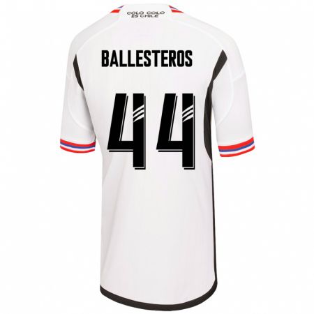 Kandiny Herren Martín Ballesteros #44 Weiß Heimtrikot Trikot 2023/24 T-Shirt