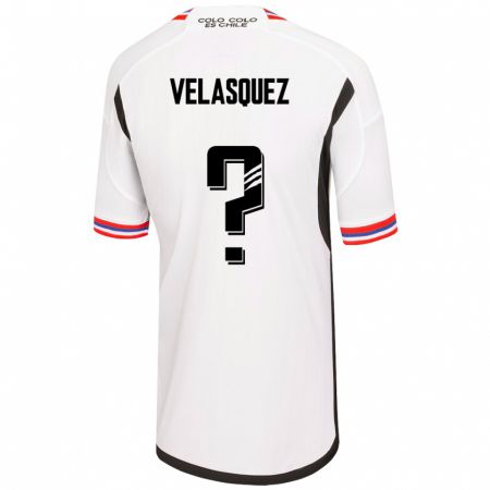 Kandiny Herren Milovan Velásquez #0 Weiß Heimtrikot Trikot 2023/24 T-Shirt
