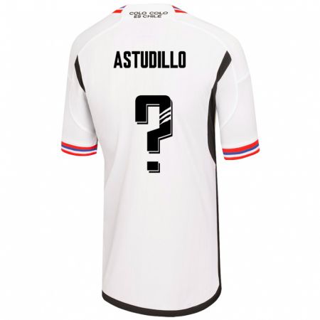 Kandiny Herren Jerall Astudillo #0 Weiß Heimtrikot Trikot 2023/24 T-Shirt