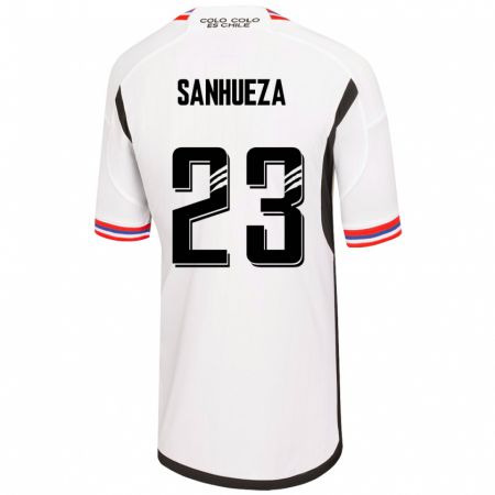 Kandiny Herren Nicol Sanhueza #23 Weiß Heimtrikot Trikot 2023/24 T-Shirt