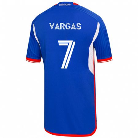 Kandiny Herren Jeisson Vargas #7 Blau Heimtrikot Trikot 2023/24 T-Shirt