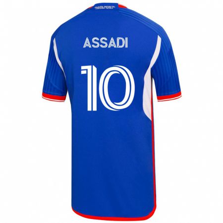 Kandiny Herren Lucas Assadi #10 Blau Heimtrikot Trikot 2023/24 T-Shirt