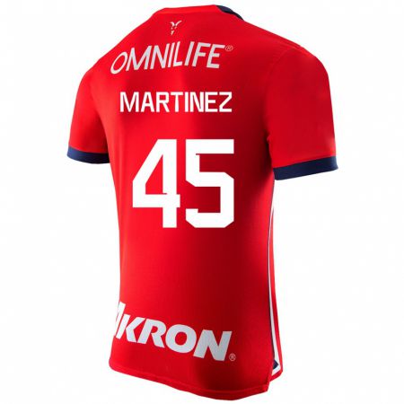 Kandiny Herren Raúl Martínez #45 Rot Heimtrikot Trikot 2023/24 T-Shirt