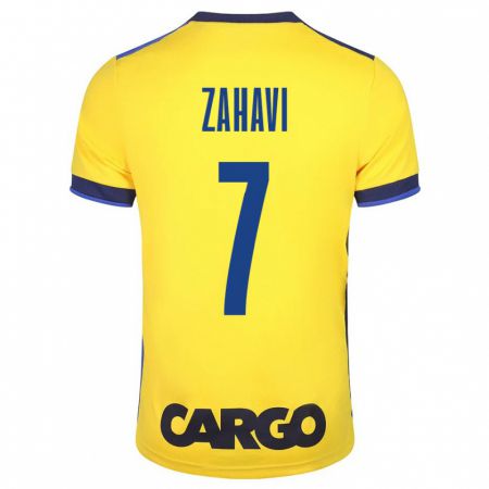 Kandiny Herren Eran Zahavi #7 Gelb Heimtrikot Trikot 2023/24 T-Shirt