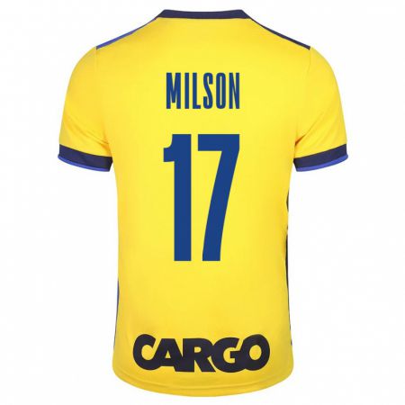 Kandiny Herren Milson #17 Gelb Heimtrikot Trikot 2023/24 T-Shirt
