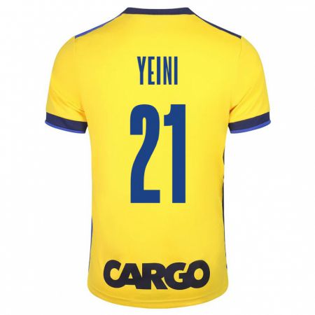 Kandiny Herren Sheran Yeini #21 Gelb Heimtrikot Trikot 2023/24 T-Shirt