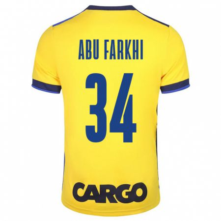 Kandiny Herren Sayed Abu Farkhi #34 Gelb Heimtrikot Trikot 2023/24 T-Shirt