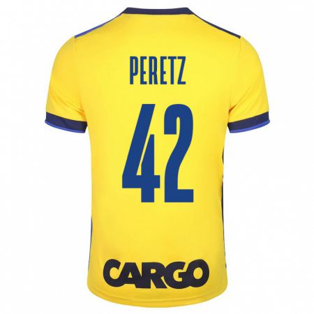 Kandiny Herren Dor Peretz #42 Gelb Heimtrikot Trikot 2023/24 T-Shirt