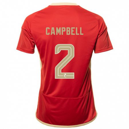Kandiny Herren Loren Campbell #2 Rot Heimtrikot Trikot 2023/24 T-Shirt