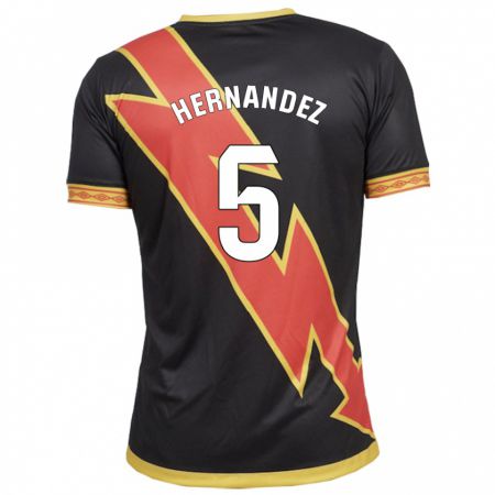 Kandiny Herren Aridane Hernández #5 Schwarz Auswärtstrikot Trikot 2023/24 T-Shirt