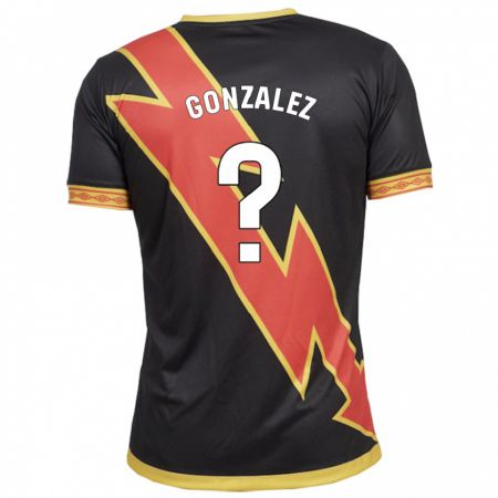 Kandiny Herren Aitor González #0 Schwarz Auswärtstrikot Trikot 2023/24 T-Shirt