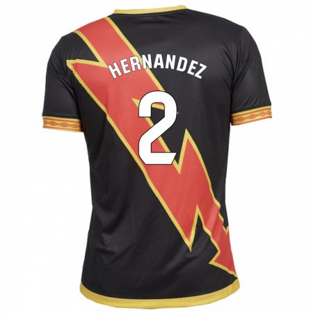 Kandiny Herren Marco Hernández #2 Schwarz Auswärtstrikot Trikot 2023/24 T-Shirt
