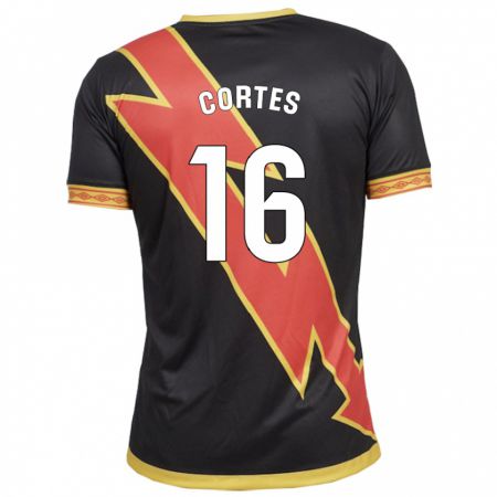 Kandiny Herren José Cortés #16 Schwarz Auswärtstrikot Trikot 2023/24 T-Shirt