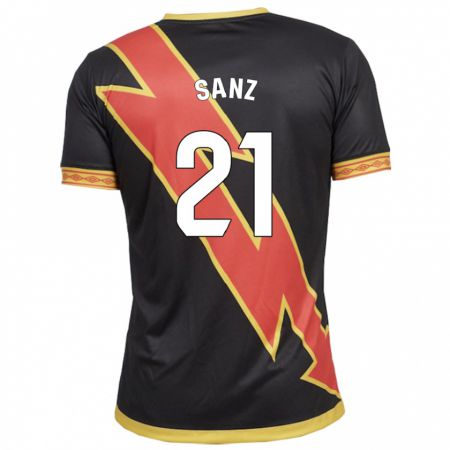 Kandiny Herren Luismi Sanz #21 Schwarz Auswärtstrikot Trikot 2023/24 T-Shirt