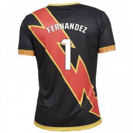Kandiny Herren Nerea Fernández Santos #1 Schwarz Auswärtstrikot Trikot 2023/24 T-Shirt