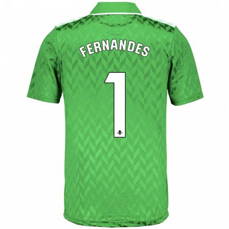 Kandiny Herren Guilherme Fernandes #1 Grün Auswärtstrikot Trikot 2023/24 T-Shirt