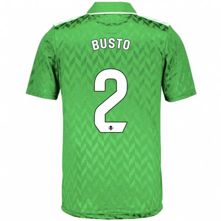 Kandiny Herren Pablo Busto #2 Grün Auswärtstrikot Trikot 2023/24 T-Shirt