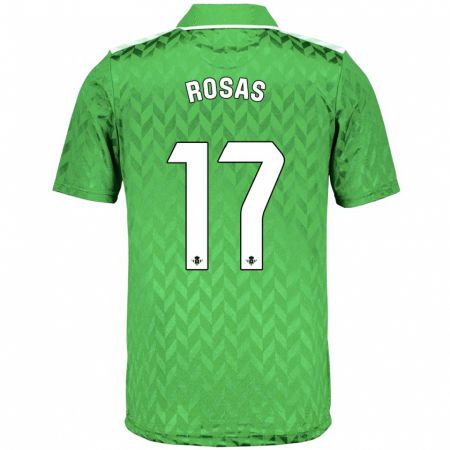 Kandiny Herren Berto Rosas #17 Grün Auswärtstrikot Trikot 2023/24 T-Shirt