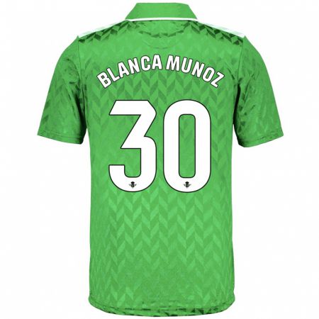 Kandiny Herren Blanca Muñoz #30 Grün Auswärtstrikot Trikot 2023/24 T-Shirt