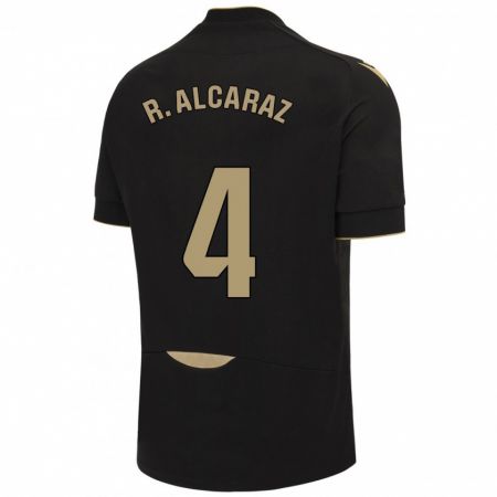 Kandiny Herren Rubén Alcaraz #4 Schwarz Auswärtstrikot Trikot 2023/24 T-Shirt