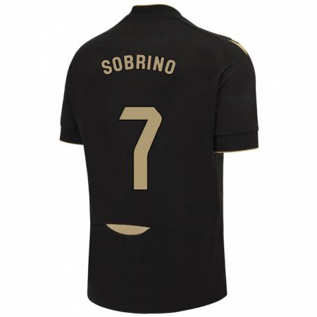 Kandiny Herren Rubén Sobrino #7 Schwarz Auswärtstrikot Trikot 2023/24 T-Shirt