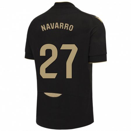 Kandiny Herren Robert Navarro #27 Schwarz Auswärtstrikot Trikot 2023/24 T-Shirt