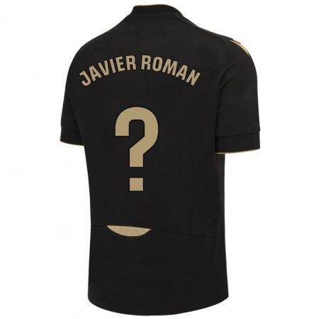 Kandiny Herren José Javier Román #0 Schwarz Auswärtstrikot Trikot 2023/24 T-Shirt
