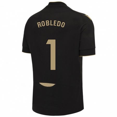 Kandiny Herren Robledo #1 Schwarz Auswärtstrikot Trikot 2023/24 T-Shirt