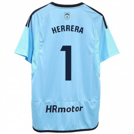 Kandiny Herren Sergio Herrera #1 Blau Auswärtstrikot Trikot 2023/24 T-Shirt