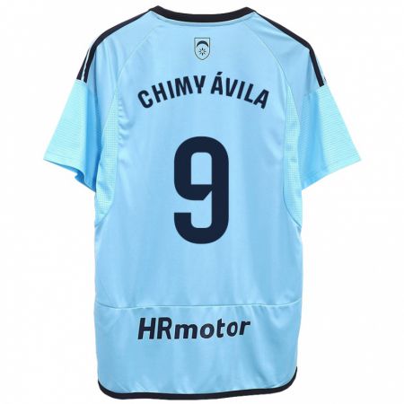 Kandiny Herren Chimy Ávila #9 Blau Auswärtstrikot Trikot 2023/24 T-Shirt