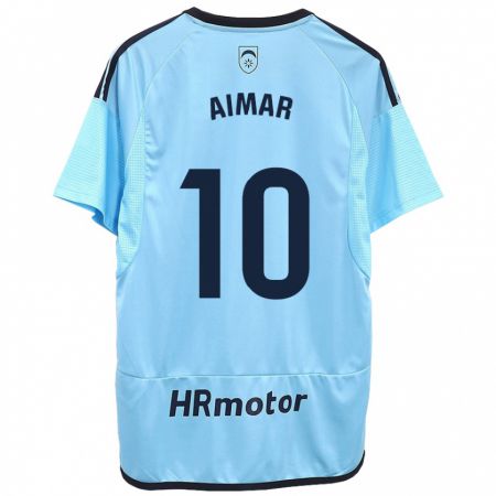 Kandiny Herren Aimar Oroz #10 Blau Auswärtstrikot Trikot 2023/24 T-Shirt