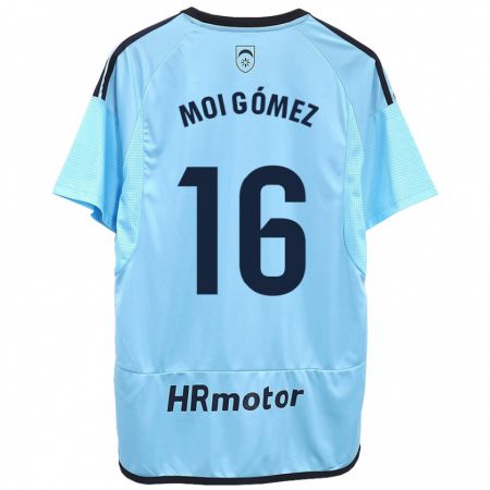 Kandiny Herren Moi Gómez #16 Blau Auswärtstrikot Trikot 2023/24 T-Shirt