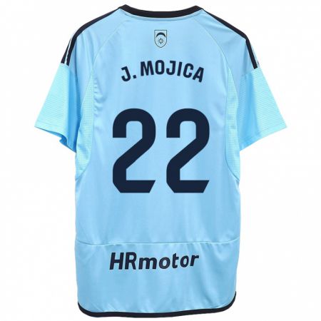 Kandiny Herren Johan Mojica #22 Blau Auswärtstrikot Trikot 2023/24 T-Shirt