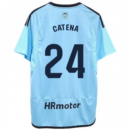 Kandiny Herren Alejandro Catena #24 Blau Auswärtstrikot Trikot 2023/24 T-Shirt
